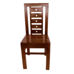 Solid wood One Hole Acacia Palaka Dining Chair with natural acacia finish