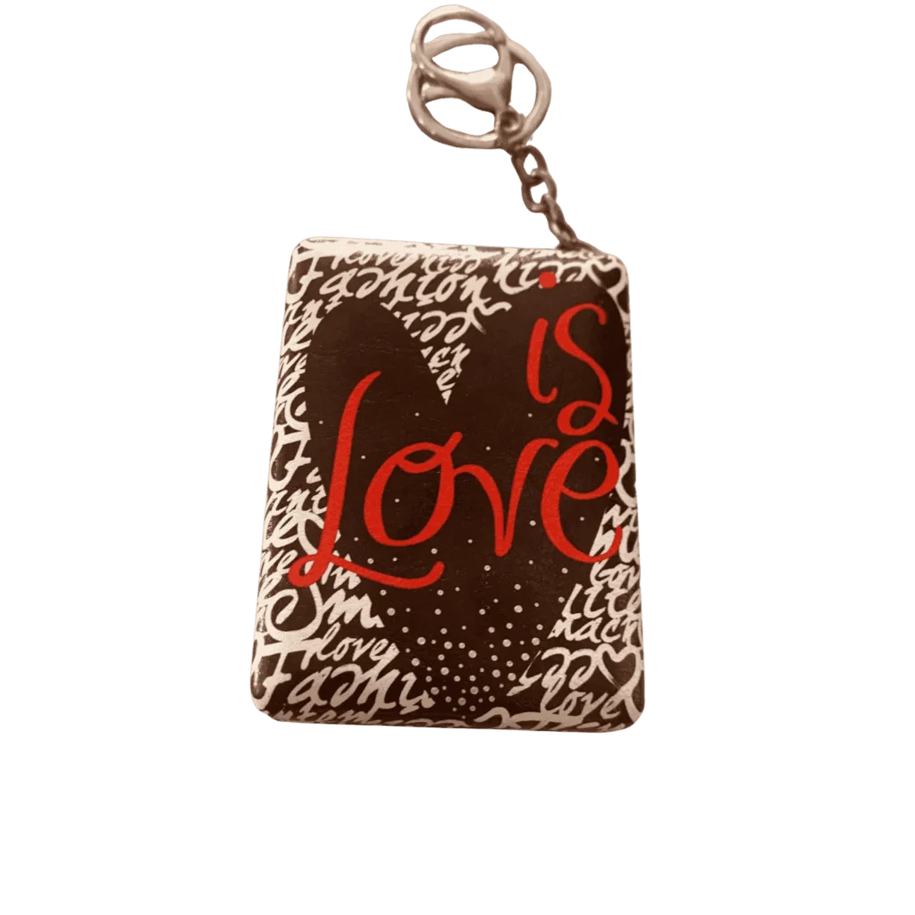 Square With Keychain Travel Mirror with attached keychain for easy carrying