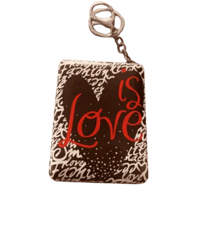 Square With Keychain Travel Mirror with attached keychain for easy carrying