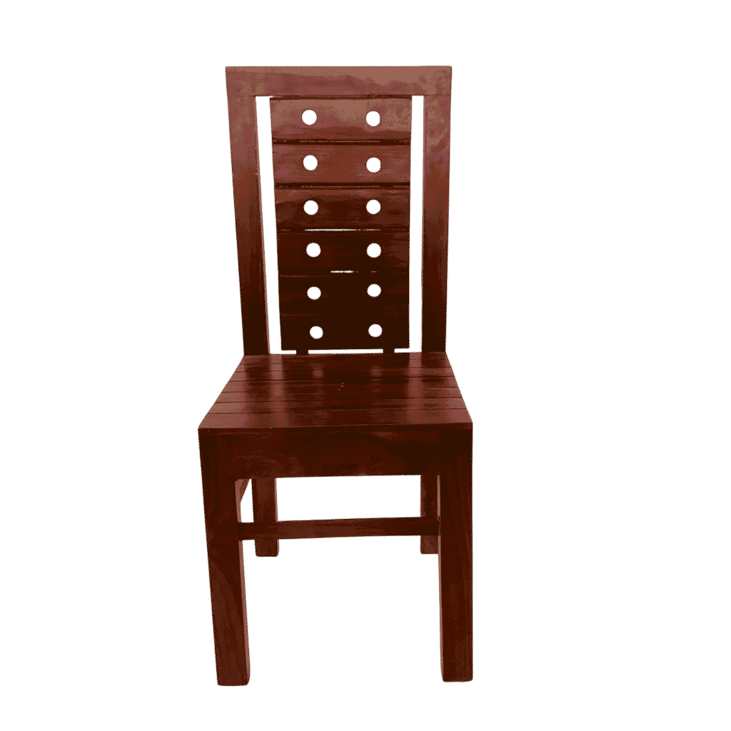 Durable Two Holes Acacia Palaka Dining Chair suitable for everyday dining use