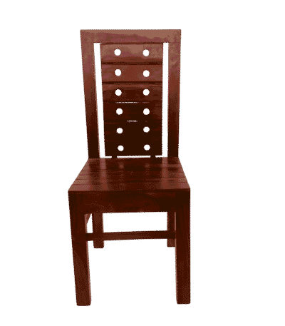 Durable Two Holes Acacia Palaka Dining Chair suitable for everyday dining use