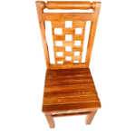 Biscuit Katta Chapathi Teak Palaka Dining Chair made from solid teak wood