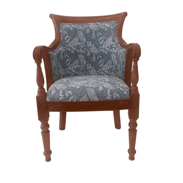 Rajadhani Depo Teak Cushion Sitout Chair designed for sitout, veranda, and porch seating