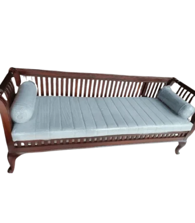 Reeper Backrest Teak Diwan Cot blending heritage design with everyday comfort