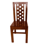 Solid wood Biscuit Katta Acacia Palaka Dining Chair with natural acacia finish