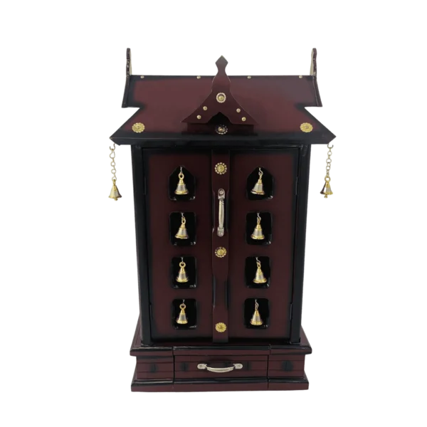 8 Bell Ambalam with eight hanging bells creating a serene devotional sound