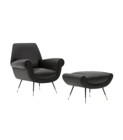 Aero Full Cover Sitout Chair with Ottoman suited for villas, apartments, and modern sitouts