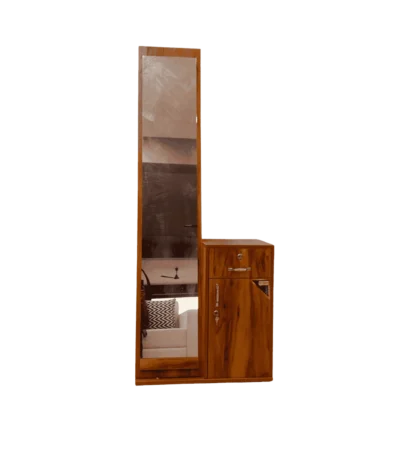 Full Mirror Particle Board Dressing Table this dressing table offers a complete head-to-toe view.