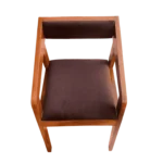 Rectangle Teak Cushion Dining Chair for dining room with solid teak wood frame