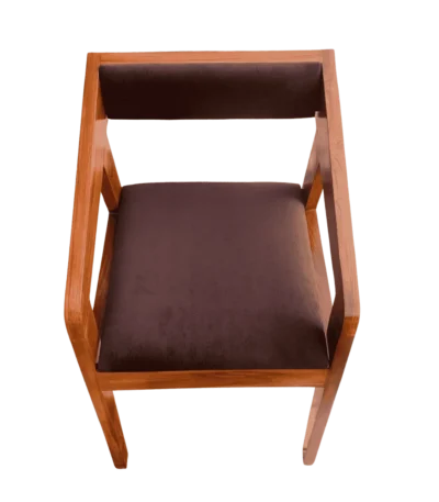 Rectangle Teak Cushion Dining Chair for dining room with solid teak wood frame