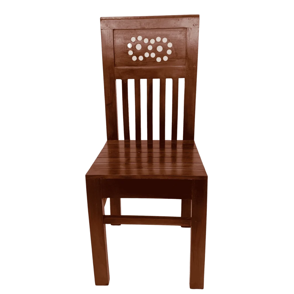 Achappam Acacia Palaka Dining Chair offering a balance of comfort and traditional design