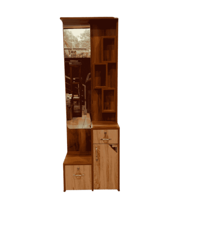 Square Boxes Particle Board Dressing Table designed to keep the bedroom clutter-free