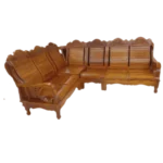 Kathalan Bare Teak Corner Sofa Set 2+2+1