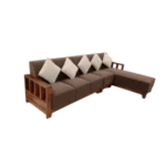 Elegance Teak Corner Sofa Set 4+Diwan