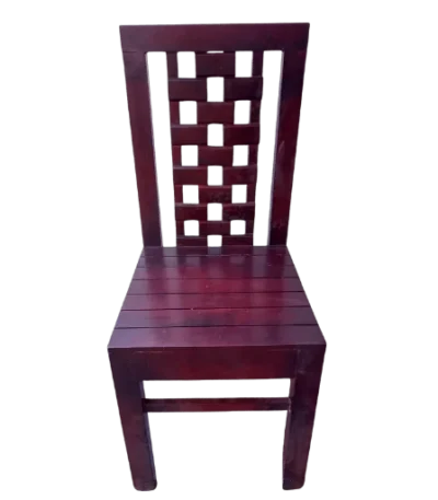 Biscuit Katta Acacia Palaka Veeti Stain Dining Chair for traditional and modern dining spaces