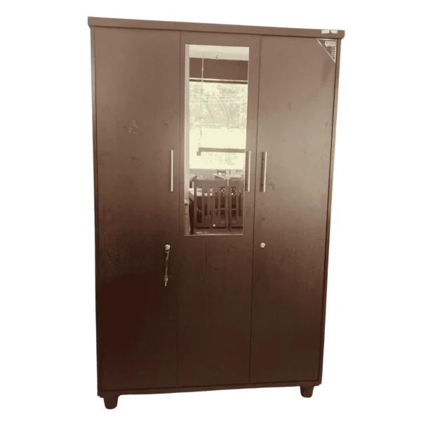3 Door Particle Board Almirah perfect for families and shared bedrooms