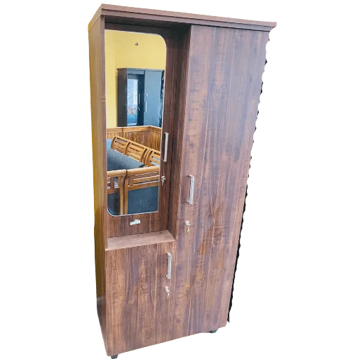 2 Door Dressing Model Particle Board Almirah with mirror and storage for daily use