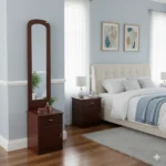 Arc MDF Dressing Table blends practicality and minimal design for a clutter-free look