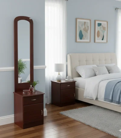 Arc MDF Dressing Table blends practicality and minimal design for a clutter-free look