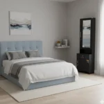 Compact Particle Board Dressing Table perfect for everyday dressing and styling needs