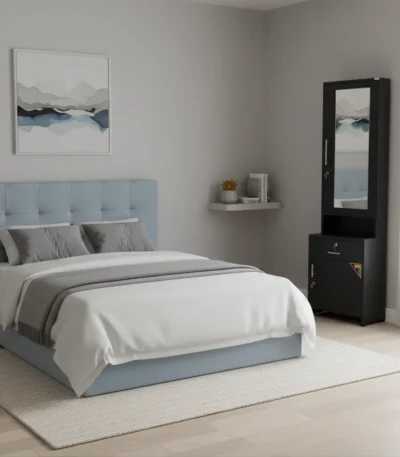 Compact Particle Board Dressing Table perfect for everyday dressing and styling needs