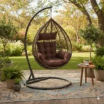 Pappaya Metallic Wicker Swing Big