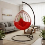 Pappaya Metallic Wicker Swing Small