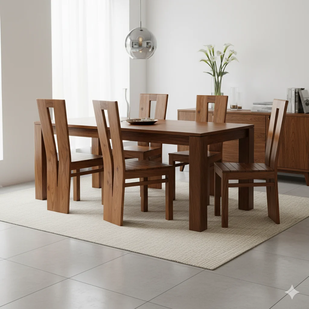 V Teak Palaka Dining Chair