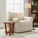 Wooden round manchiyam stool for traditional home interior use