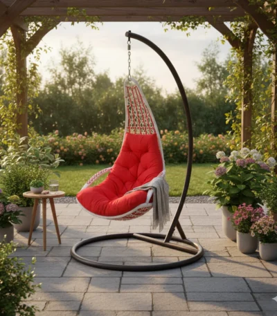 Spoon Metallic Wicker Swing