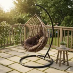 Pappaya Metallic Wicker Swing