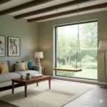 Compact With Base Teak Swing 4×2