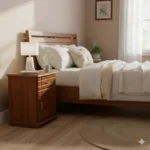 1 Draw 1 Door MDF Side Table 25×29×16