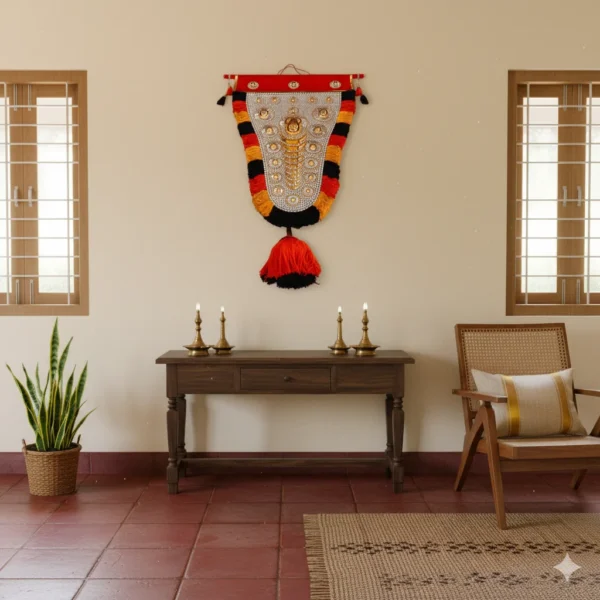 3.5 ft Gold and Silver Nettipattam