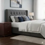 2 Drawers MDF Side Table 20×16×16