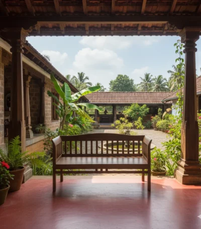 High Arc Teak Bench 3 Seater