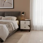 Stylish Cubix particle board side table for living room