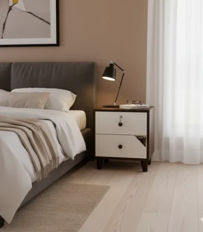 Stylish Cubix particle board side table for living room