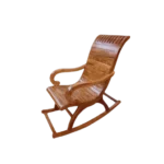 Classic teak rocking chair for living room balcony and indoor seating