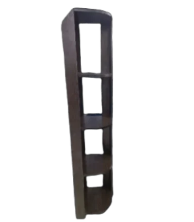 5 tier particle board corner stand for living room, bedroom, and hallway storage