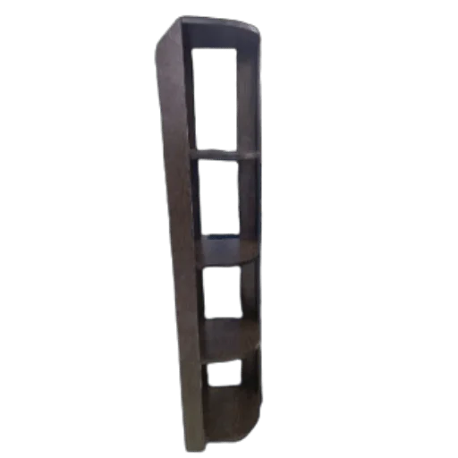 5 tier particle board corner stand for living room, bedroom, and hallway storage