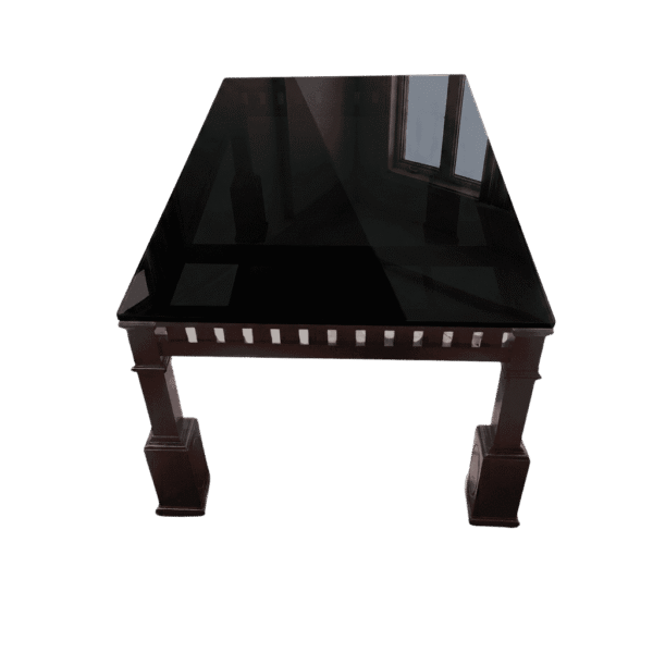 4 Pillar Base Veeti Stain Dining Table