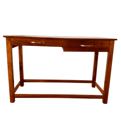 Slimline Teak Table with Drawers 48x24x32