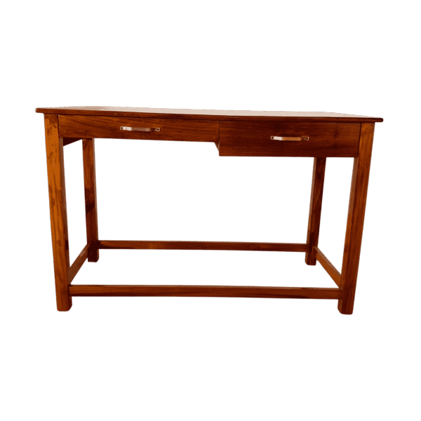Slimline Teak Table with Drawers 48x24x32