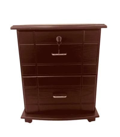 2 Drawers MDF Side Table 20×16×16