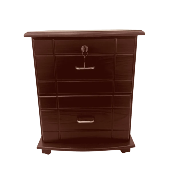 2 Drawers MDF Side Table 20×16×16