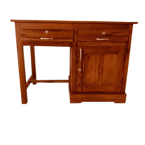 Multipurpose Teak Table with Drawers 31×48×24