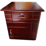 1 Draw With lock and 1 Door MDF Side Table 20×16×16