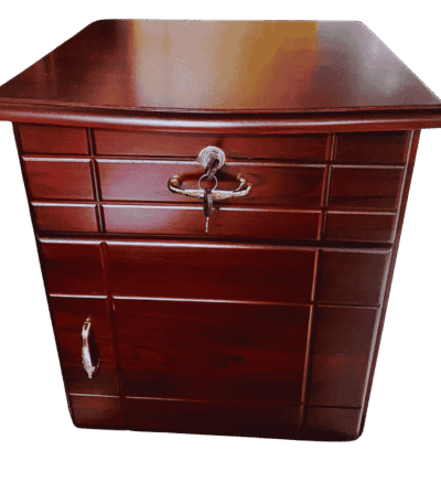 1 Draw With lock and 1 Door MDF Side Table 20×16×16