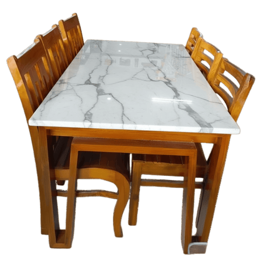 Double Leg Teak Dinning Table